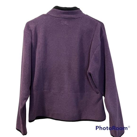 Alps Women’s Full  Zip Fleece Pullover Purple Large Gently Worn Stylish - Picture 2 of 8